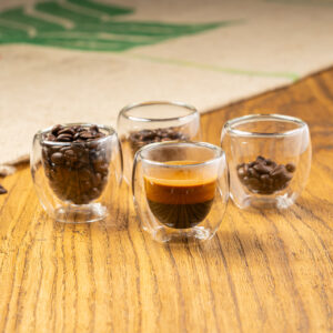 Doppelwandige Espresso Gläser 80ml im 2er Set